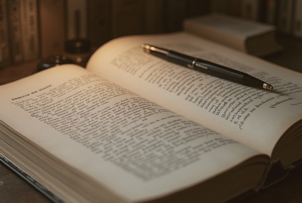 A close detail of a French novel's typeset page, flat and dense